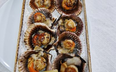 Zamburiñas a la plancha en Vigo